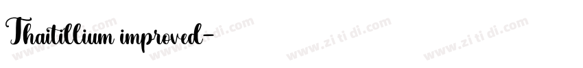Thaitillium improved字体转换